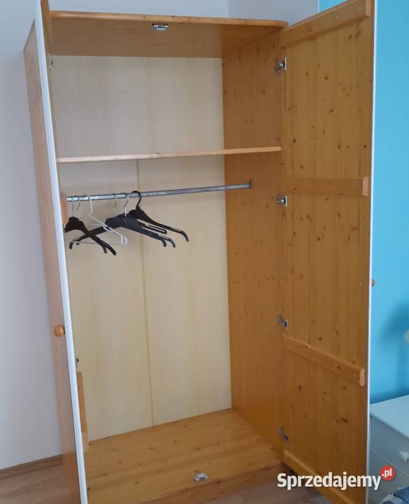 Szafa drewniana z drazkiem na wieszaki 194x95x56 sprzedam