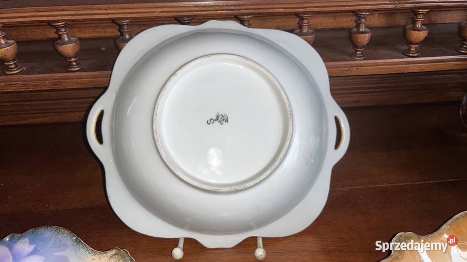 Patera z opalizowanej porcelany Syg Sile Gdańsk