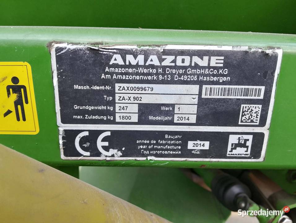 Rozsiewacz nawozu Amazone X 902 Perfect Buk