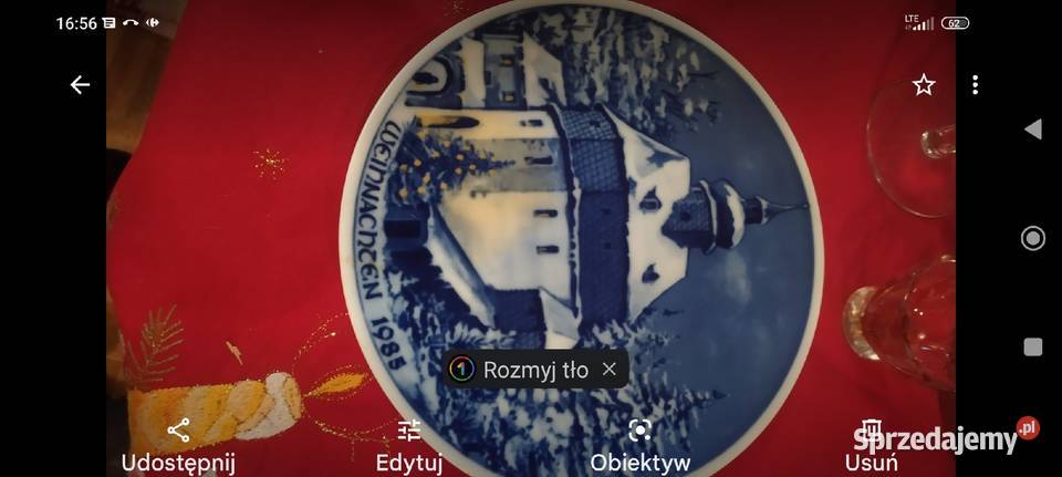 Talerz kolekcjonerski Boże Narodzenie porcelan Porcelana i szkło Wrocław