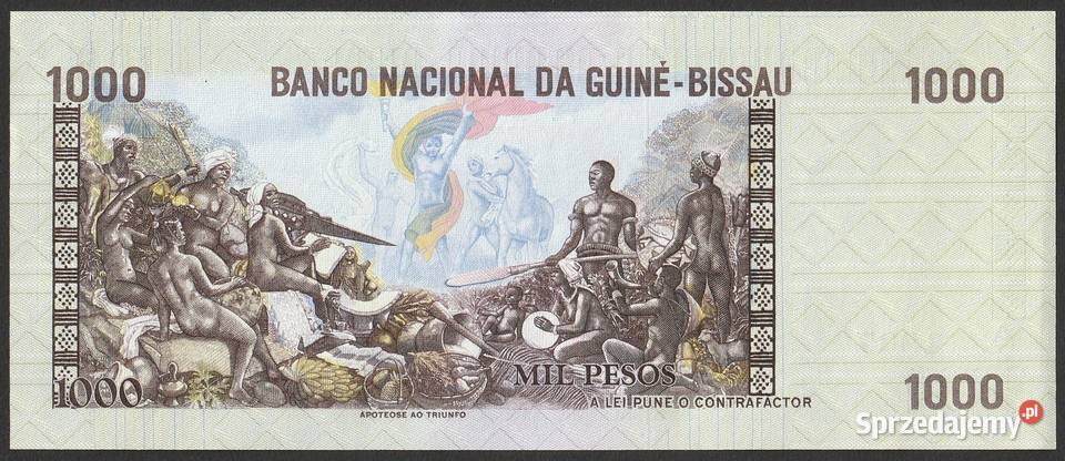 GWINEA BISSAU 1000 PESOS 1978 STAN BANKOWY UNC Numizmatyka Łódź
