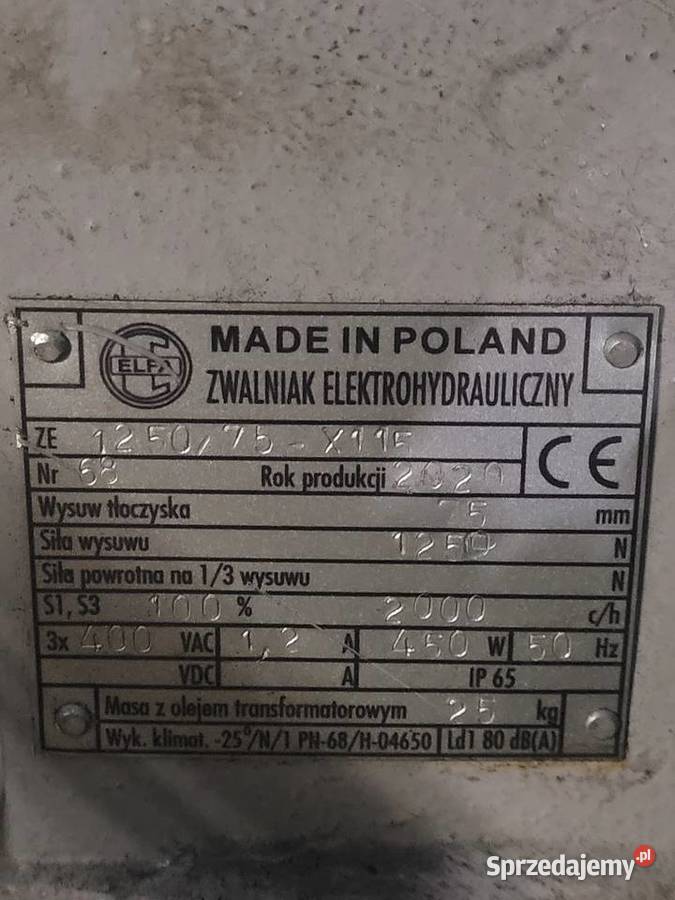 Zwalniak ZE 125075 pomorskie Orle sprzedam