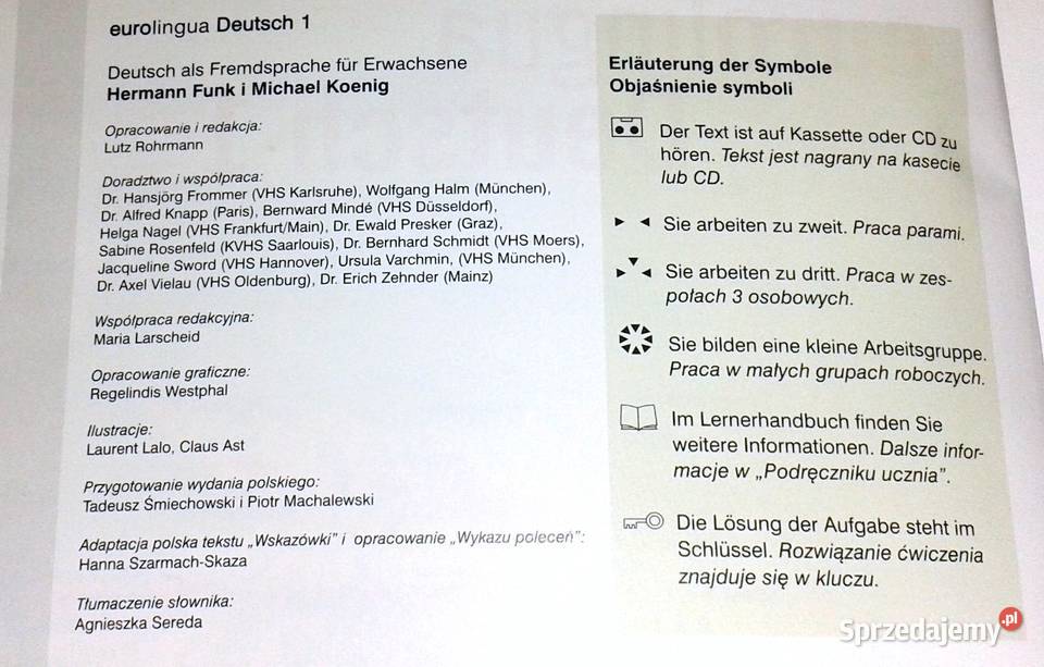 Eurolingua Deutsch 1 Podręcznik Lutz Rohmann niemiecki Chełm
