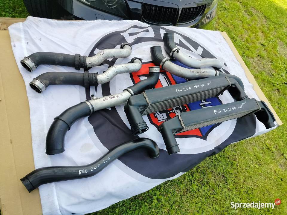Bmw e46 318d320d wąż rura interculera oryginał turbosprężarki Silniki i osprzęt Aleksandrów Łódzki
