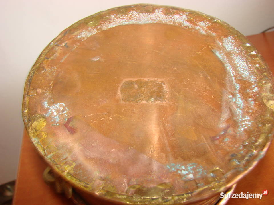 stare miedziane wiaderko Pruszcz Gdański