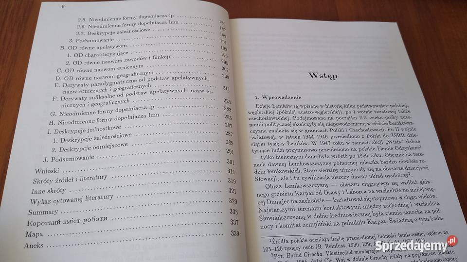 Antroponimia łemkowska na tle polskim i Gdańsk sprzedam