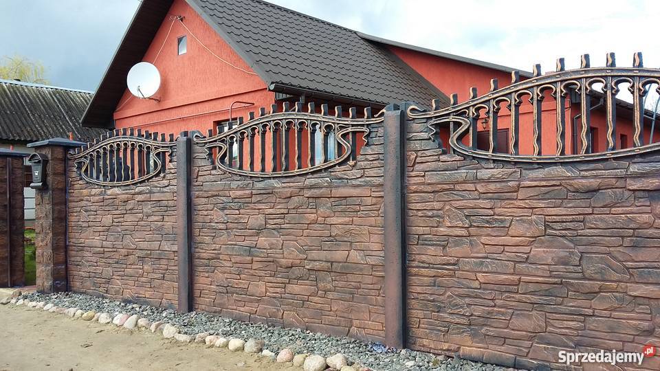 Dekoracyjne farbowanie betonowych zagród podlaskie Bialiki