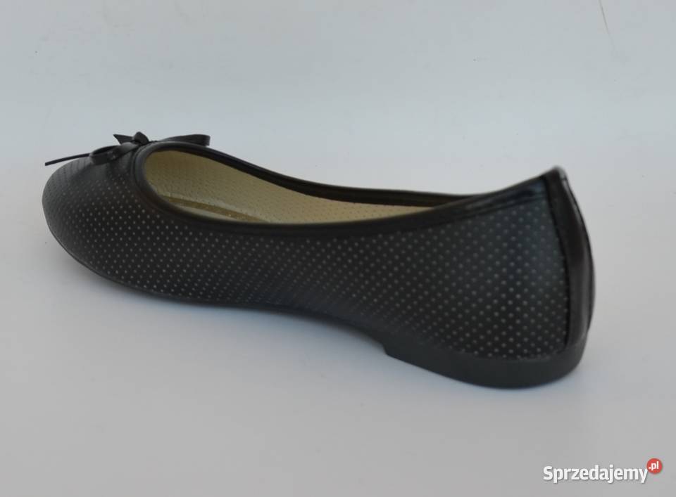 Czarne baleriny z kokardą rozmiar 36 AK10 Żyrardów sprzedam
