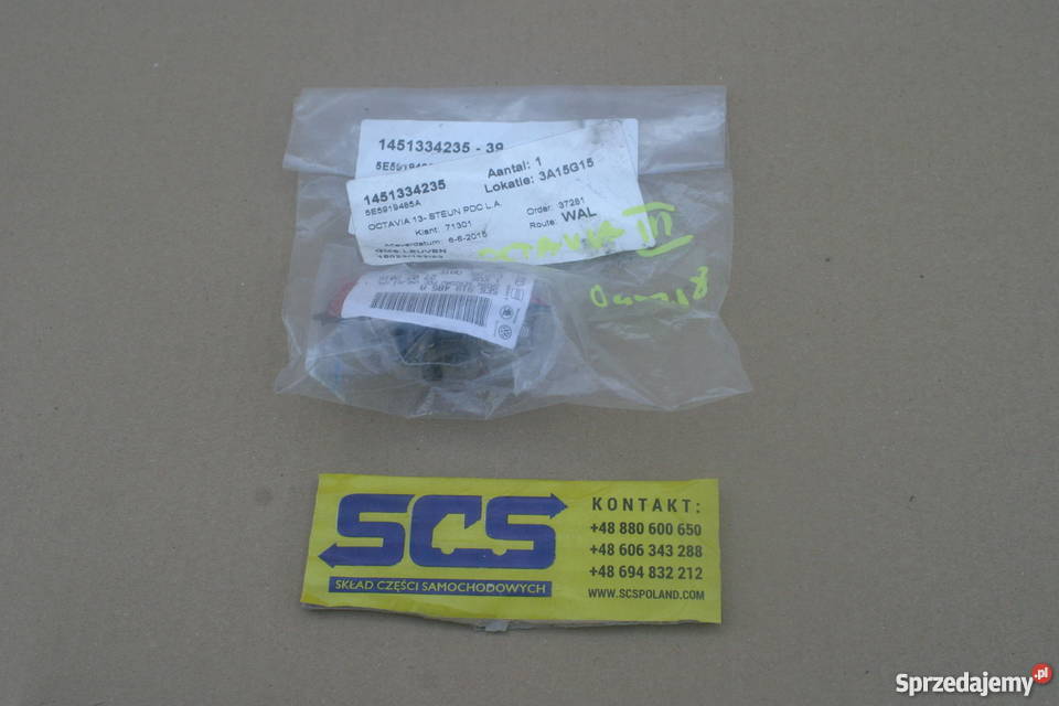 SKODA OCTAVIA III 5E KOSZYCZEK MOCOWANIE UCHWYT osobowe