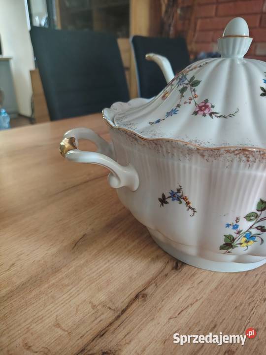 Waza porcelanowa z chochlą Iwona Chodzież Poznań