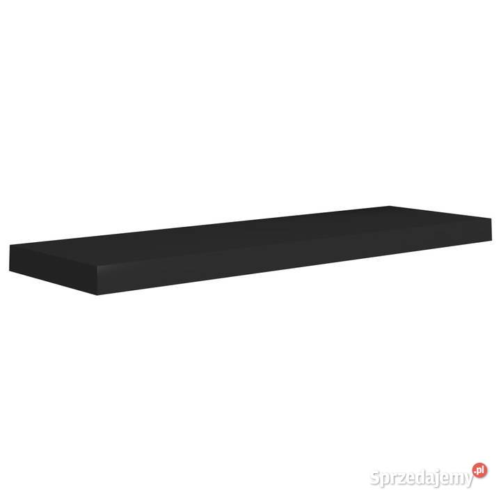 Półki ścienne 4 czarne 80 x 235 x 38 MDF Warszawa