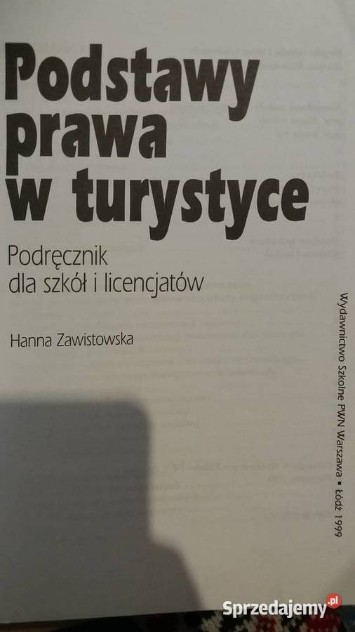 Podstawy prawa w turystyce unikatowe książki mazowieckie