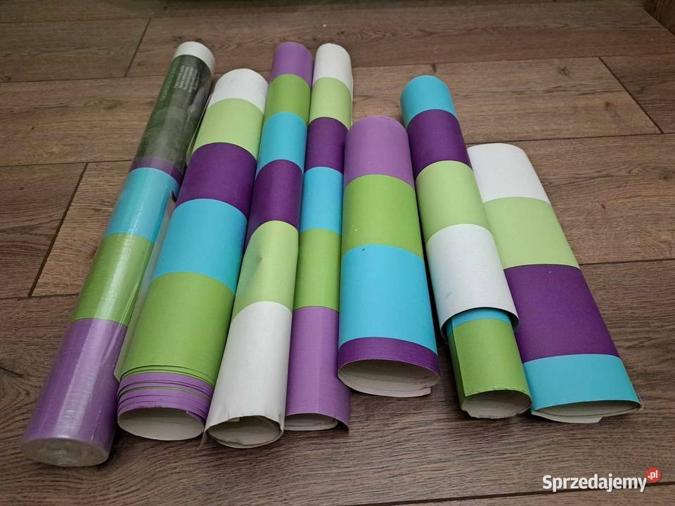 Tapeta w kolorowe pasy paski 1 Złotniki Kujawskie