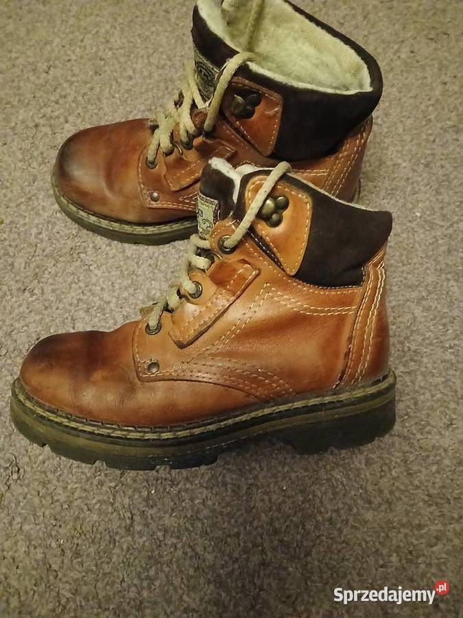 Buty trapery skóra naturalna 37