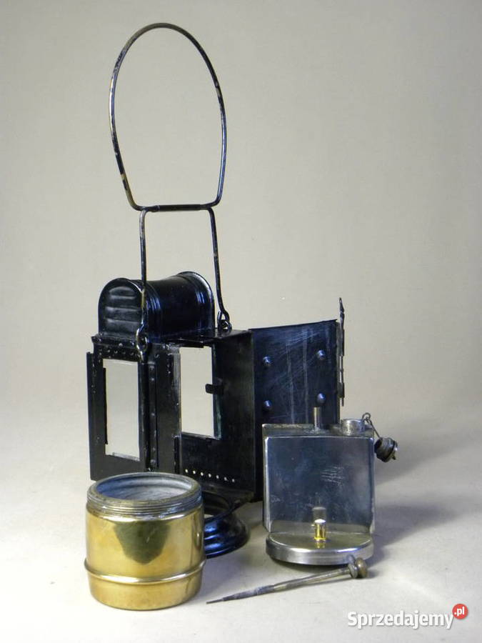 Kolekcjonerska karbidowa lampa kolejowa wz 1948 Legnica