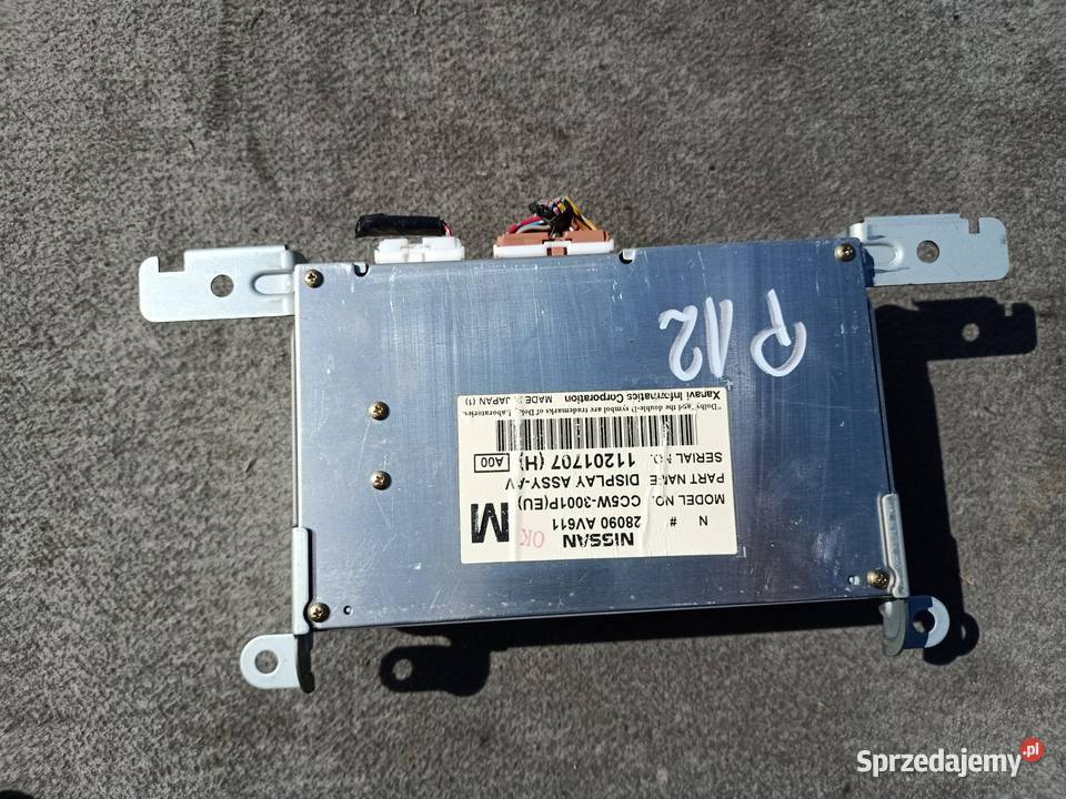 wyświetlacz LCD radia navi nissan primera P12 Szczecin