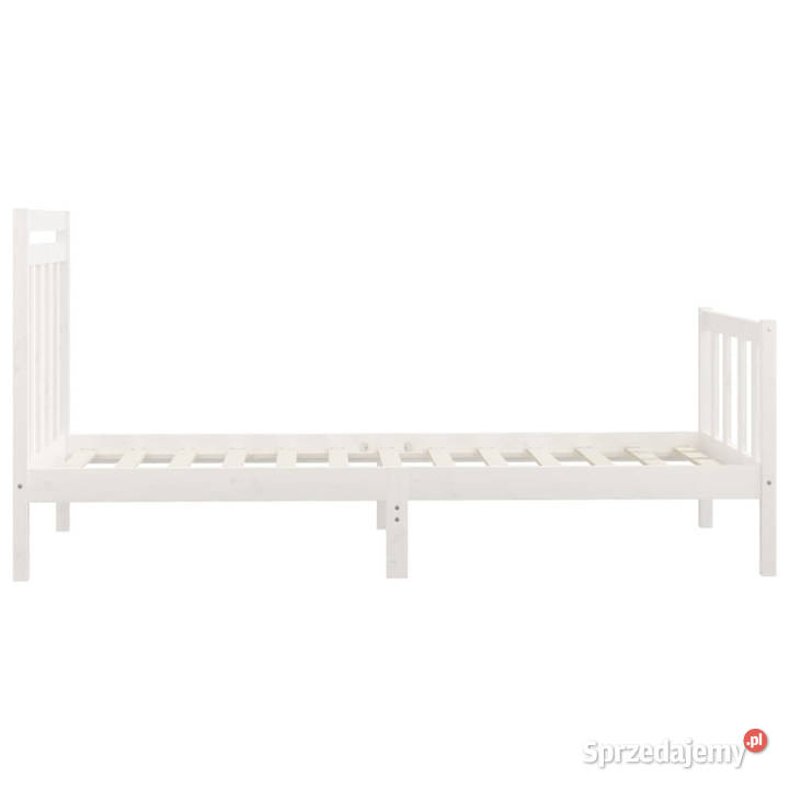 Rama łóżka biała lite drewno sosnowe 100 x 200 mazowieckie