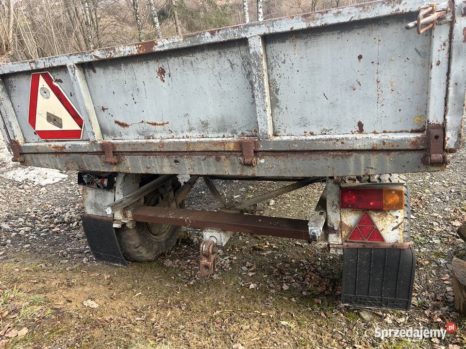 Przyczepa rolnicza Autosan d47 wywrotka tandem nieuszkodzony Nowy Sącz