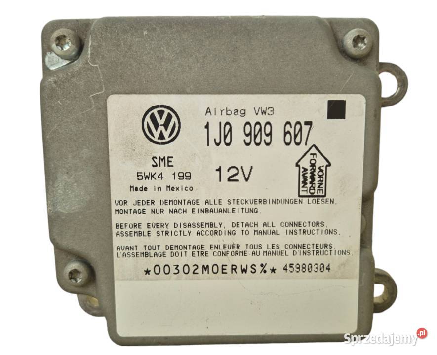 MODUŁ SENSOR AIRBAG PODUSZEK POWIETRZNYCH VW świętokrzyskie Działoszyce sprzedam