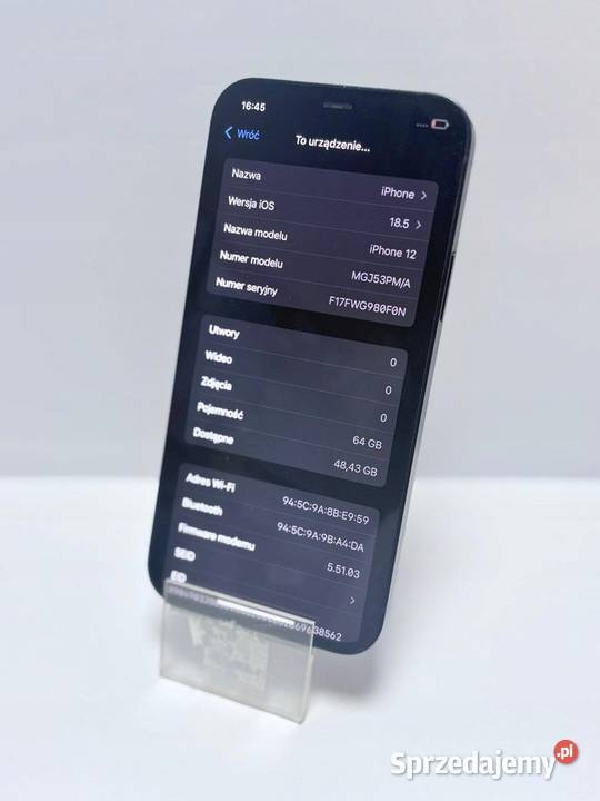 iPhone 12 64gb kondycja 86 małopolskie Lubcza sprzedam