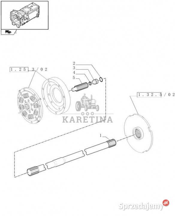 Holland T6010 Wałek 10t 11t 968mm l 87372750 Jastrzębniki sprzedam