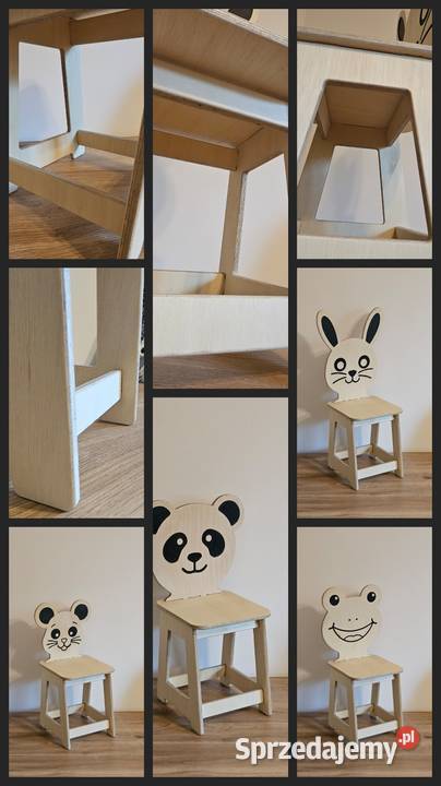 Drewniane krzesełko dziecka HANDMADE MONTESSORI Biecz