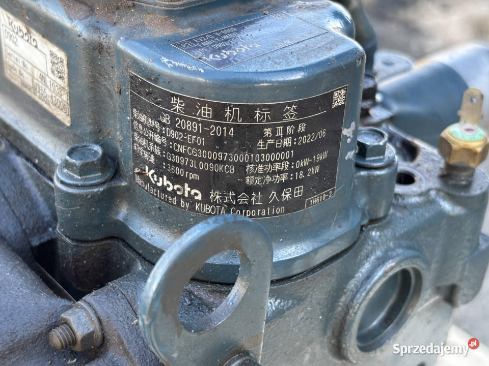 Kubota D902EF01 D902K3A HKBXL898KCB Silnik Jastrzębniki