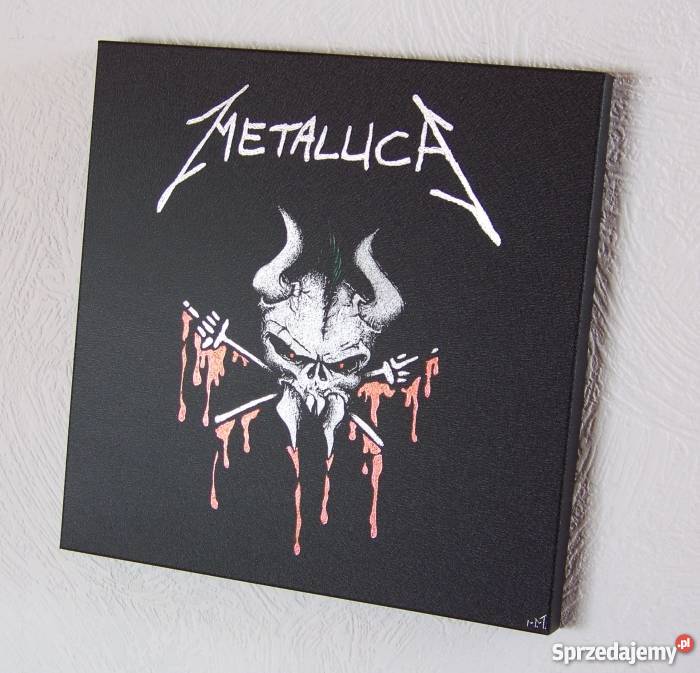 Metallica Rzezbiony obraz w blasze Grawerka Wyposażenie wnętrz