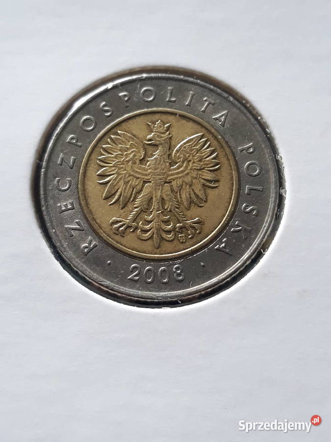 5 złotych 2008 r 2 około mennicza Konin