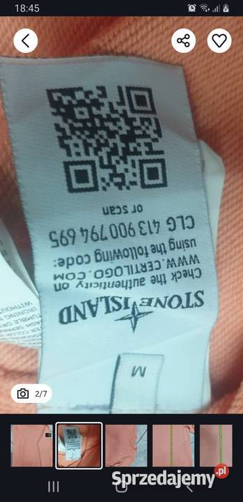 Stone Island bluza pomarańczowy Leżajsk