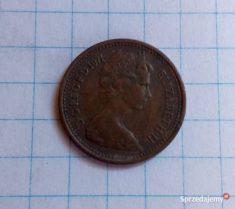 12 PÓŁ PENSA PENNY 1971 WIELKA BRYTANIA Piszczac