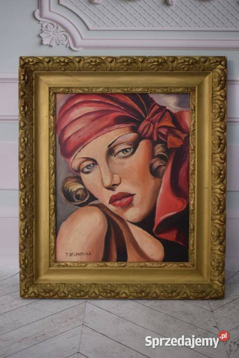 T De Łempicka Portret Kobiety w Czerwonej Kraków sprzedam