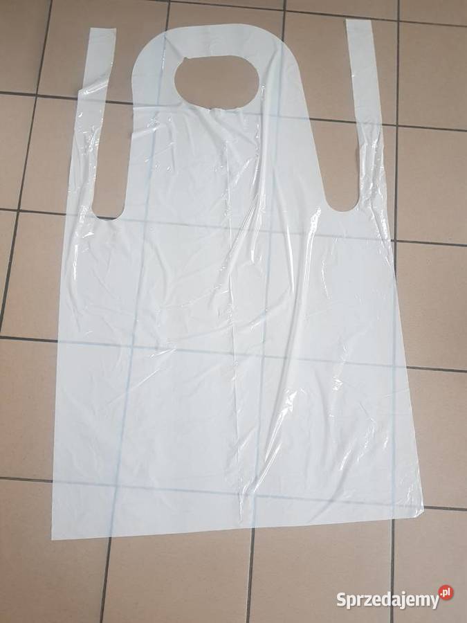 Fartuch jednorazowy foliowy biały Lubliniec