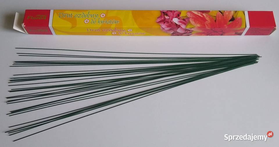 Drut florystyczny wyrobowy łodyga 1 mm drucik 1 Rękodzieło Gdańsk