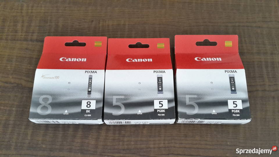 ORYGINALNE TUSZE CANON CLI 8BK i PGI5BK PIXMA Canon Kraków
