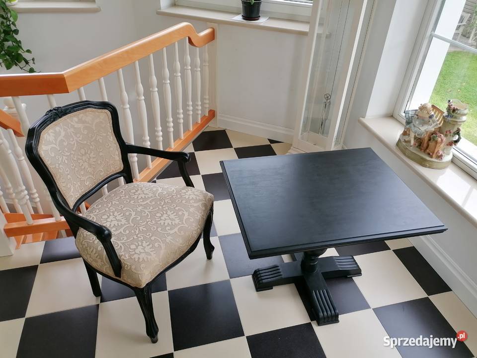 Stylowy fotel ze stolikiem Fotele Lubań sprzedam