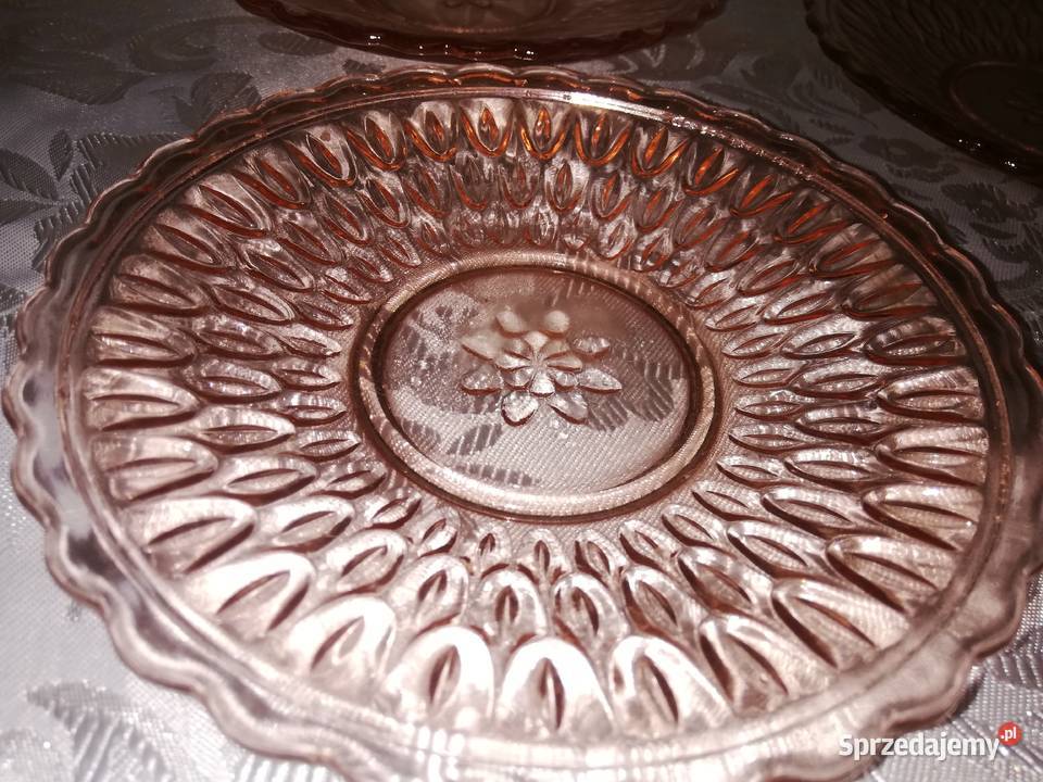 rozalinowe talerzyki deserowe Chorzew