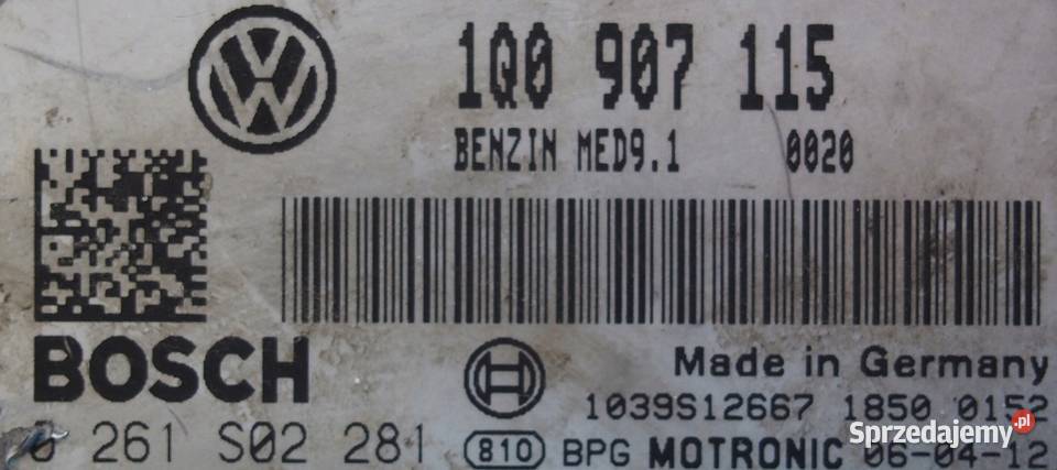 VW EOS 0708 STEROWNIK SILNIKA 1Q0907115 Przemęt