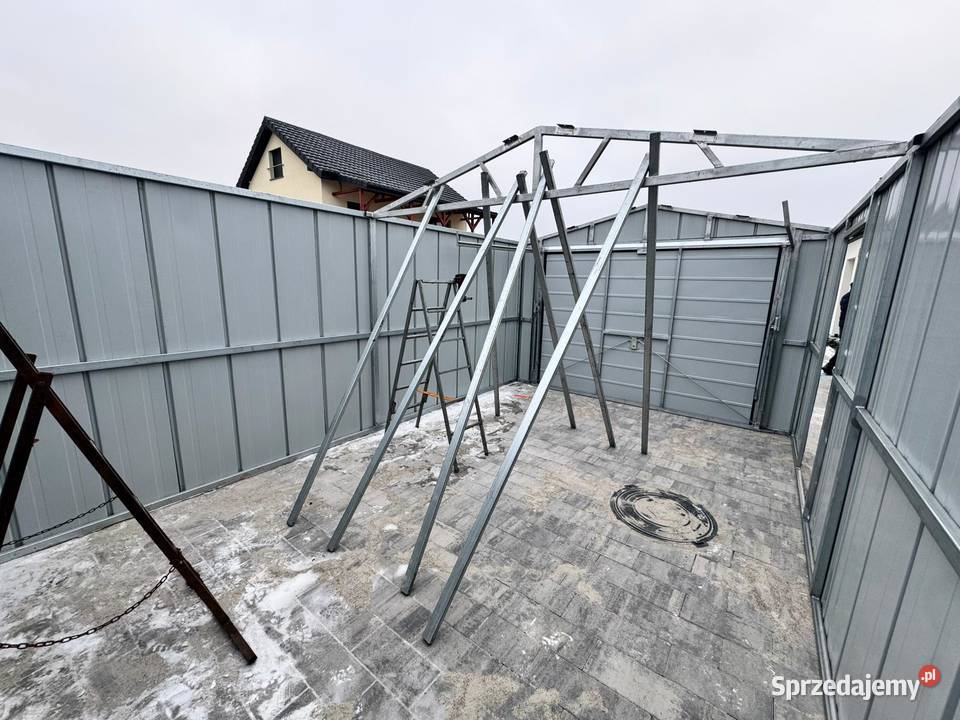 Garaż z blachy na rąbek 6x6 producent 7x6 7x7 opolskie Kluczbork