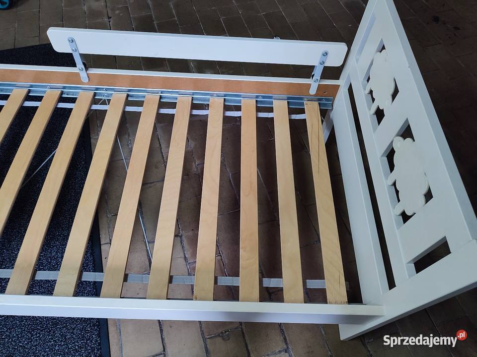 Łóżko dziecięce białe Ikea Kritter 70 x 160 dno Dąbrowa Górnicza