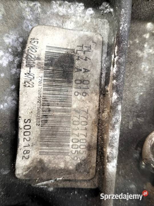 SKRZYNIA BIEGÓW TL4A016 16 16V Renault Laguna