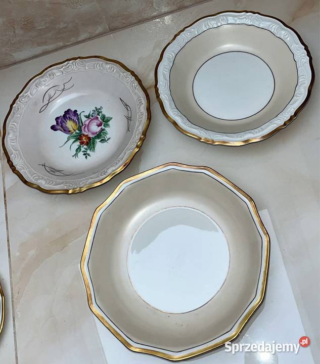 Salaterki Miseczki Sygnatura logo firmy Gdańsk