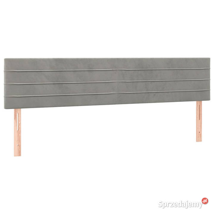 Zagłówek do łóżka z LED jasnoszary 200x5x7888 Warszawa sprzedam