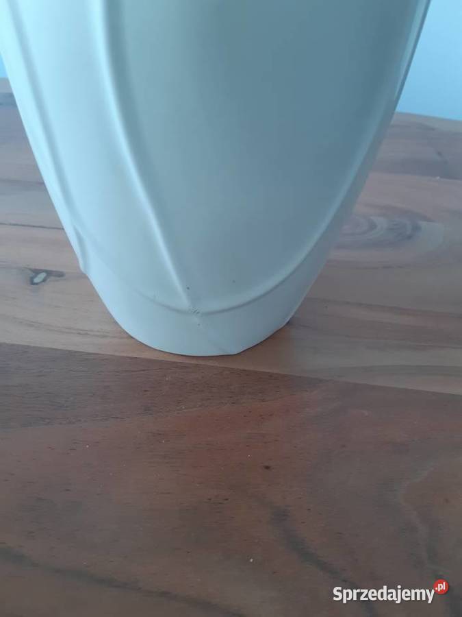 Wazon ceramiczny kremowy ecru beżowy