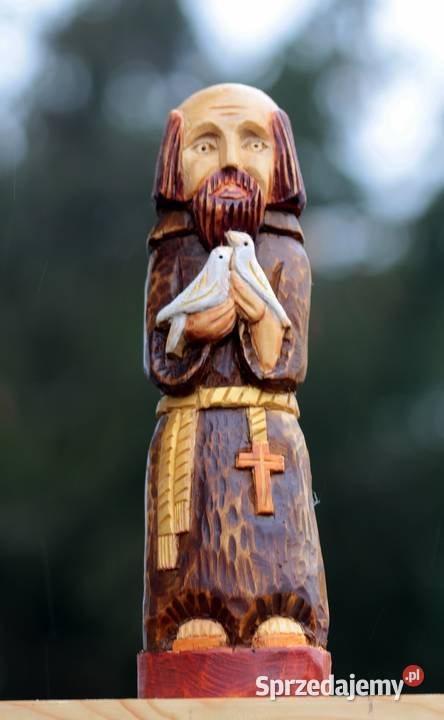 Św Franciszek rzeźba ludowa Gniezno
