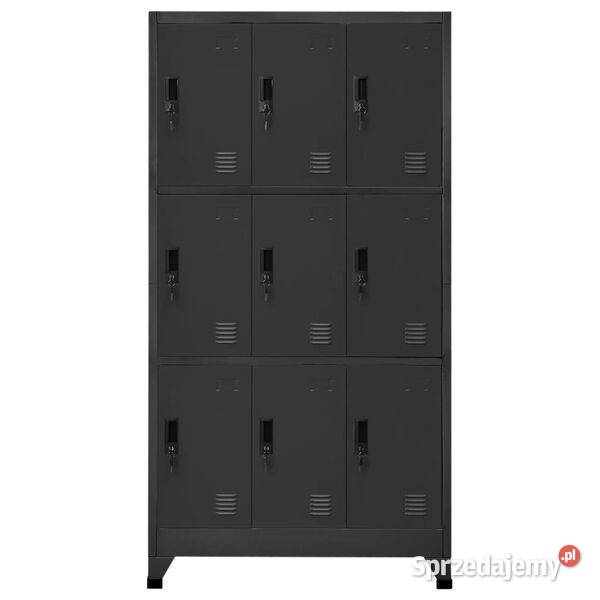 Szafka zamykana na klucz antracytowa 90x45x180 mazowieckie Warszawa