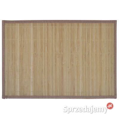 vidaXL Bambusowe podkładki pod talerze brązowe mazowieckie Warszawa