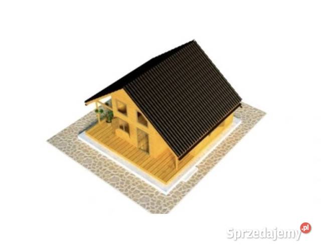 Domek drewniany letniskowy całoroczny 4x7 15mm podkarpackie