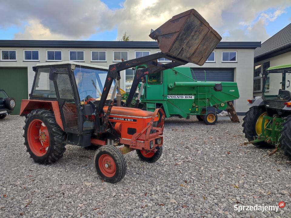 Zetor 4911 z tirem i łyżką Nowa Słupia