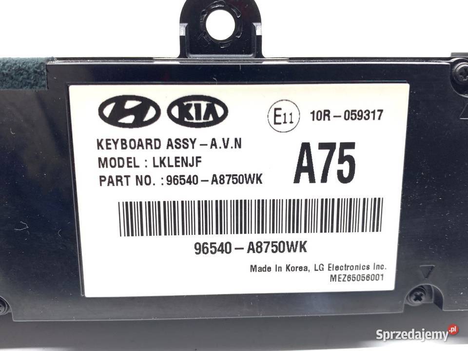 PANEL STEROWANIA RADIA KIA OPTIMA 96540A8750WK osobowe Panele sterowania, przełączniki Motoryzacja sprzedam